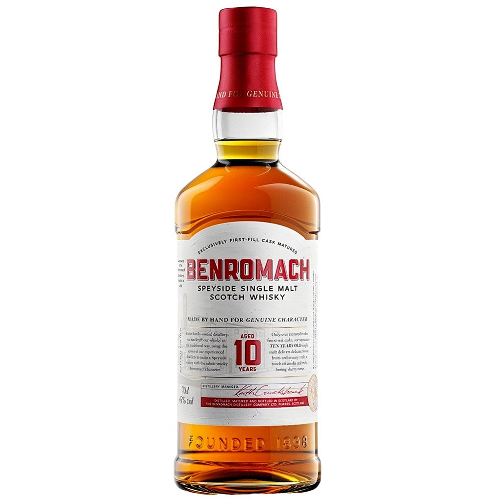 Benromach, 10 Year Old Single Malt Whisky, Speyside The Good Wine Shop